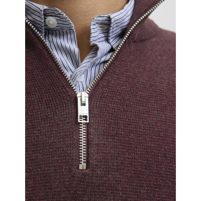 Jack & Jones Jprblamilano stitch knit half zip sn bordeaux 5219.47.0004 large