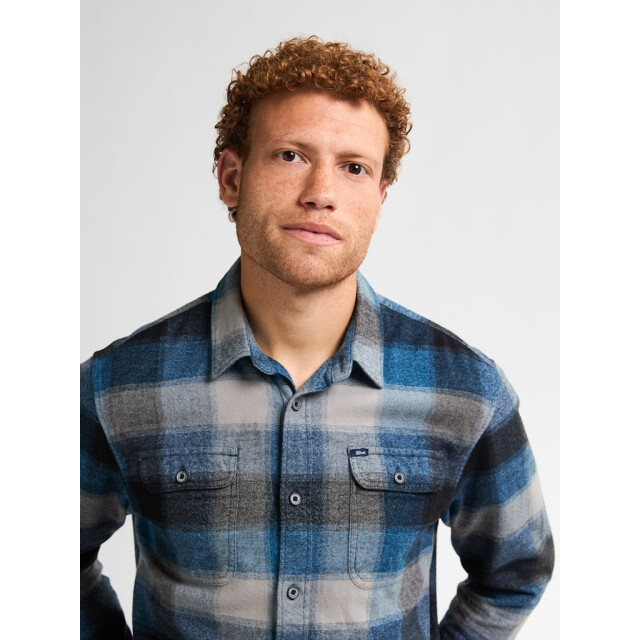 Petrol Industries Men shirt long sleeve check licht 5309.31.0022 large