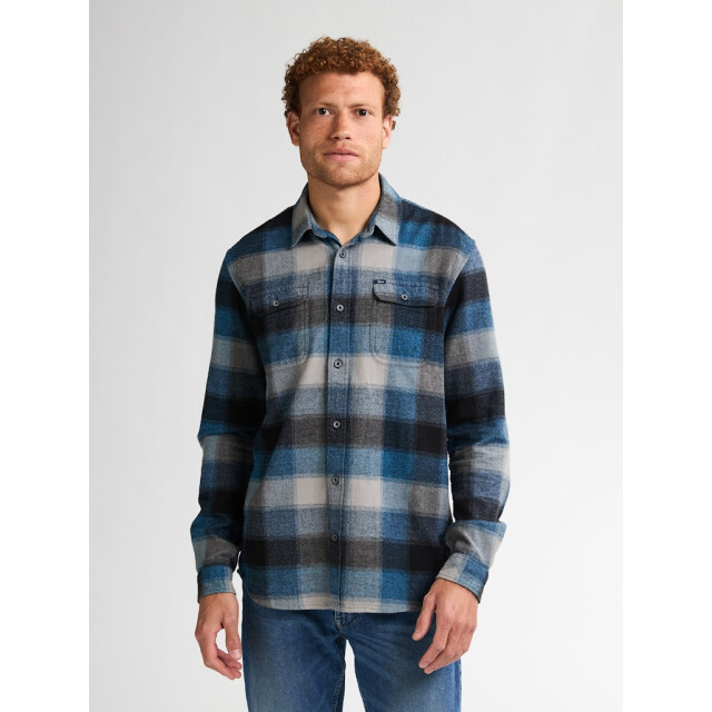 Petrol Industries Men shirt long sleeve check licht 5309.31.0022 large