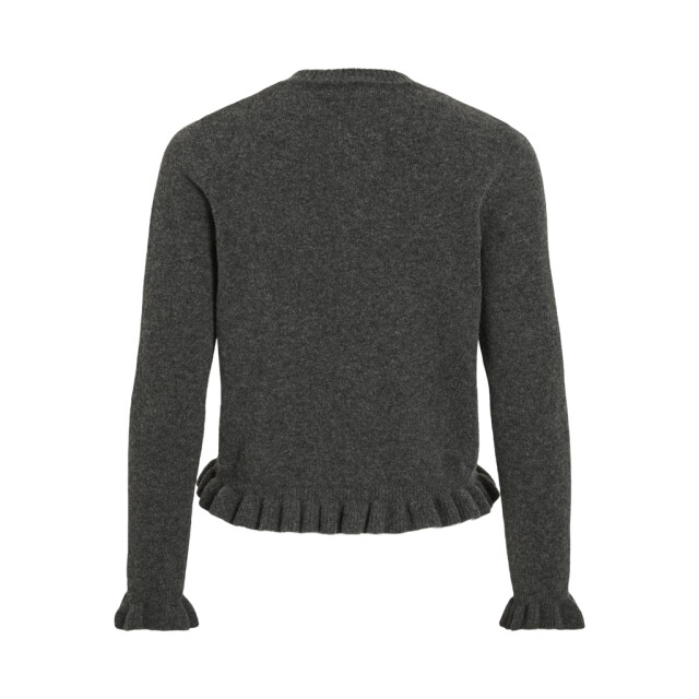 Vila Vijacia o-neck ls frill knit cardibfs melee 4249.87.0033 large