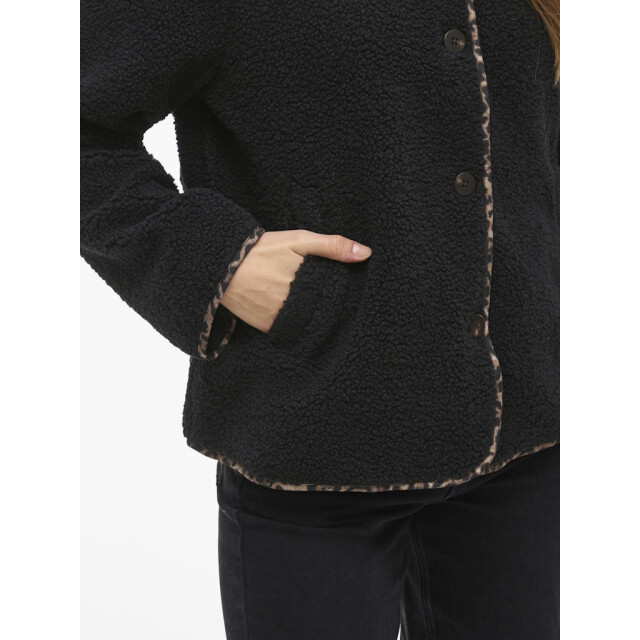 Vila Viada printed piping teddy jacket - 4279.80.0025 large