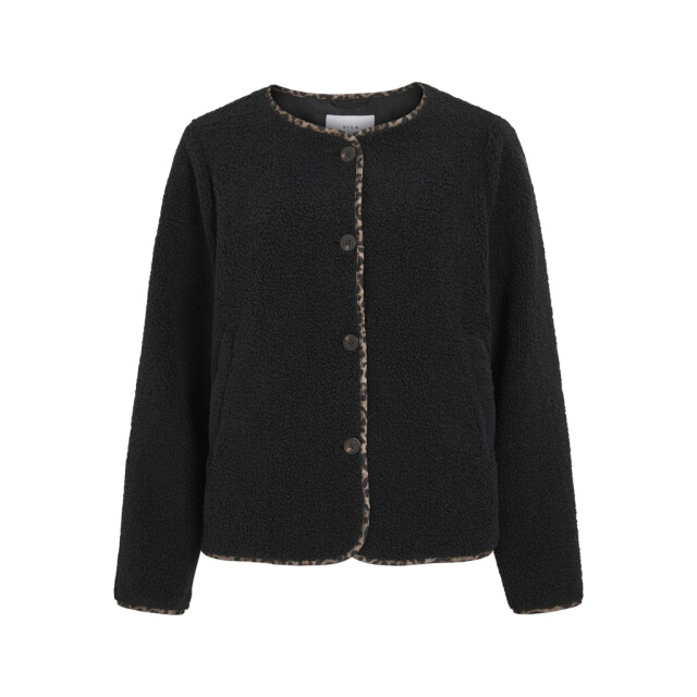 Vila Viada printed piping teddy jacket - 4279.80.0025 large