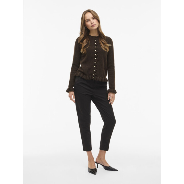 Vila Vijacia o-neck ls frill knit cardibfs - 4249.70.0021 large