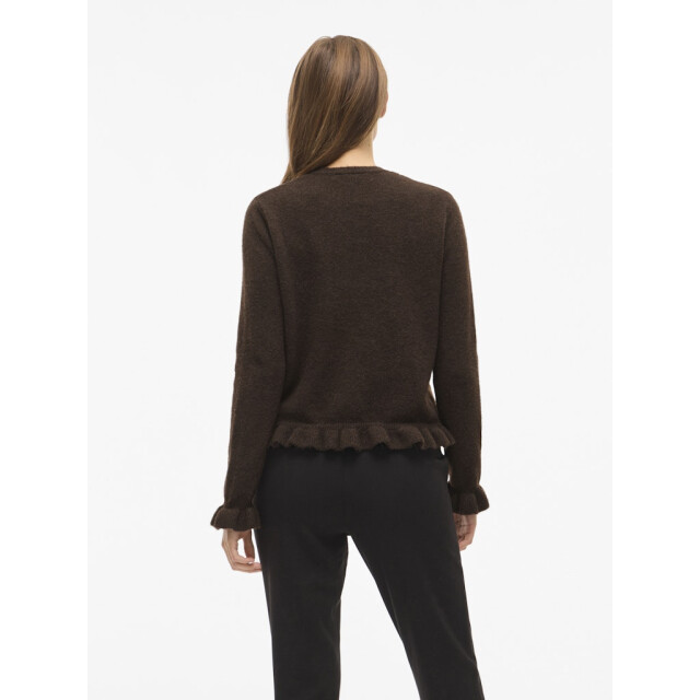 Vila Vijacia o-neck ls frill knit cardibfs - 4249.70.0021 large
