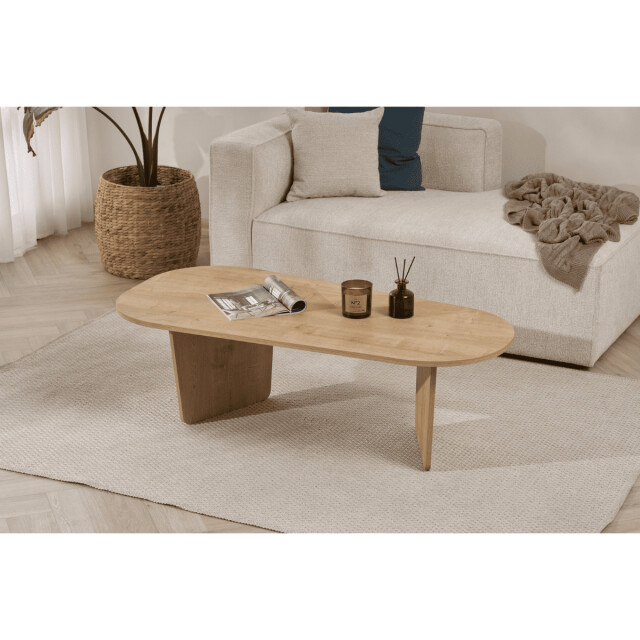 CaliCosy Salontafel met afgeronde randen l130 cm amÉlia 3380391 large