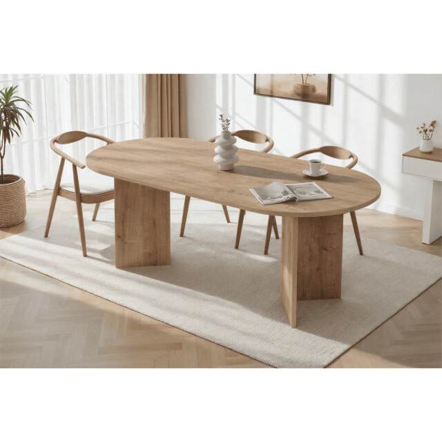 CaliCosy Eettafel met ovale blad l200 cm charlie 3380265 large