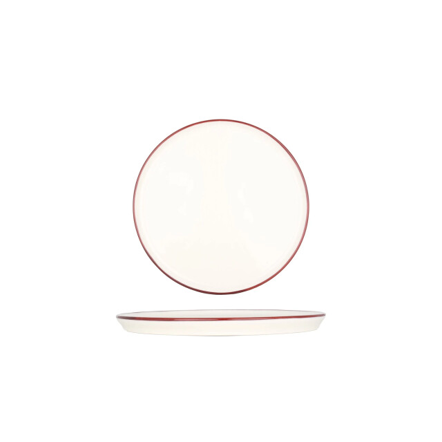 Bonna Dessertbord linea burgundy porselein 22 cm set van 6 3377286 large