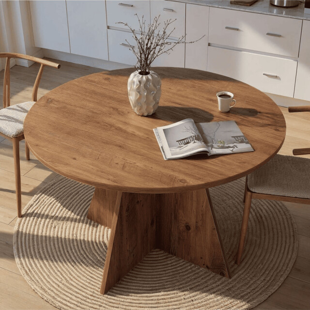 CaliCosy Eettafel met ronde blad d120 cm aria 3380259 large