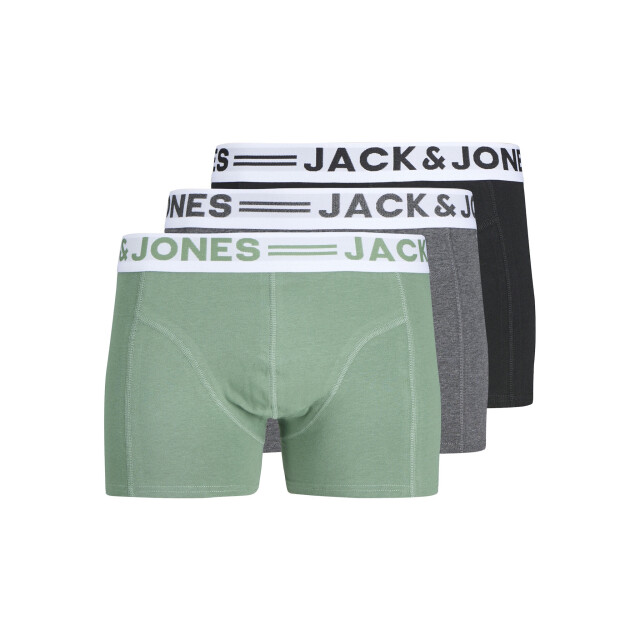 Jack & Jones Heren boxershorts trunks sense 3-pack multicolor 12081832-Dark Ivy large
