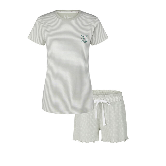 By Louise Dames korte pyjama set shortama gestreept BL-576-02 large