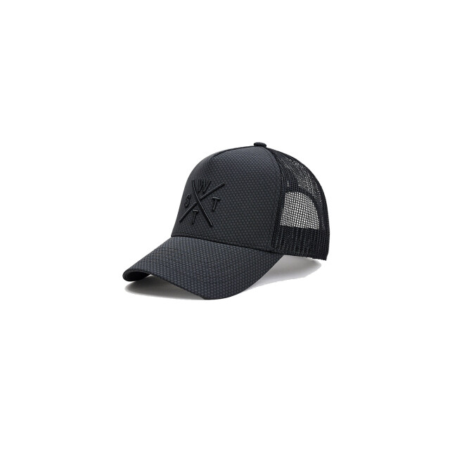 WATTS Unisex cap tribe logo effen donkergrijs/zwart 1TRIBE large
