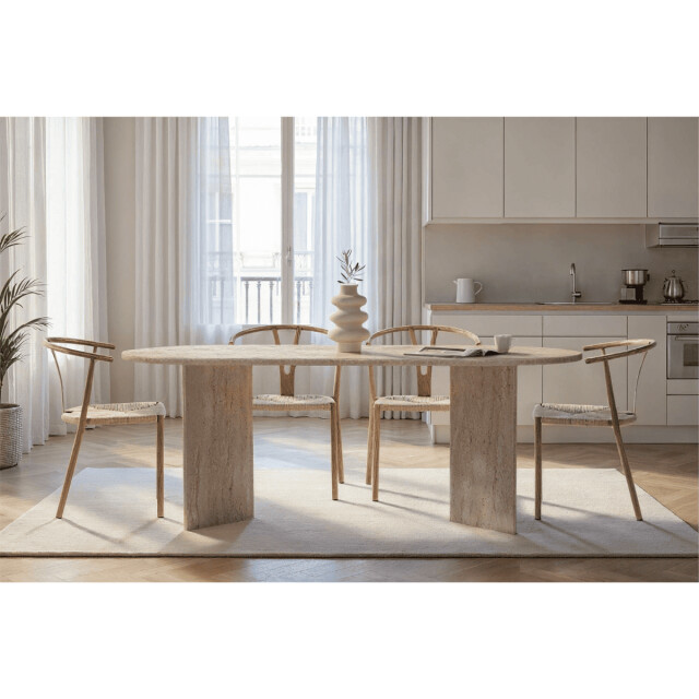 CaliCosy Eettafel met ovale blad l200 cm charlie 3380266 large