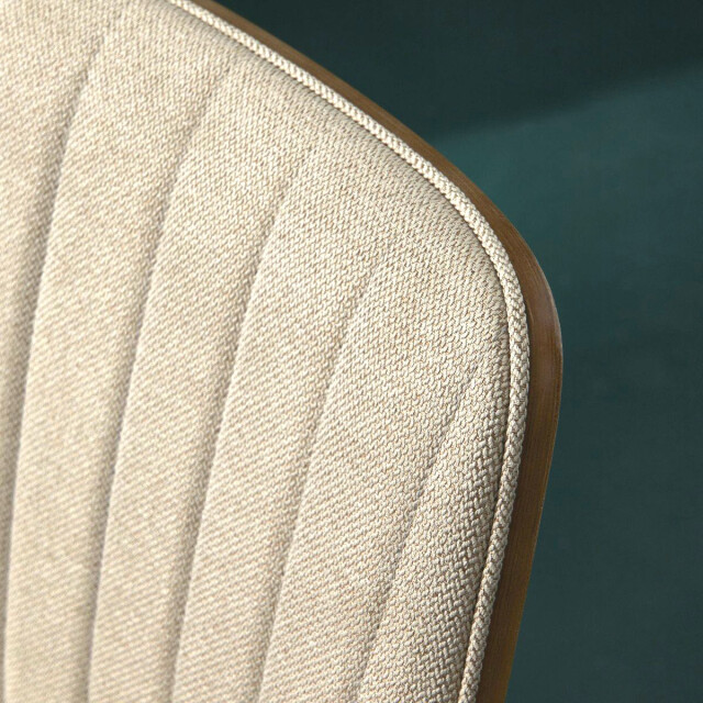 Signature Set van 6 stoelen in gewatteerde stof h82,5 cm giselle 3066917 large