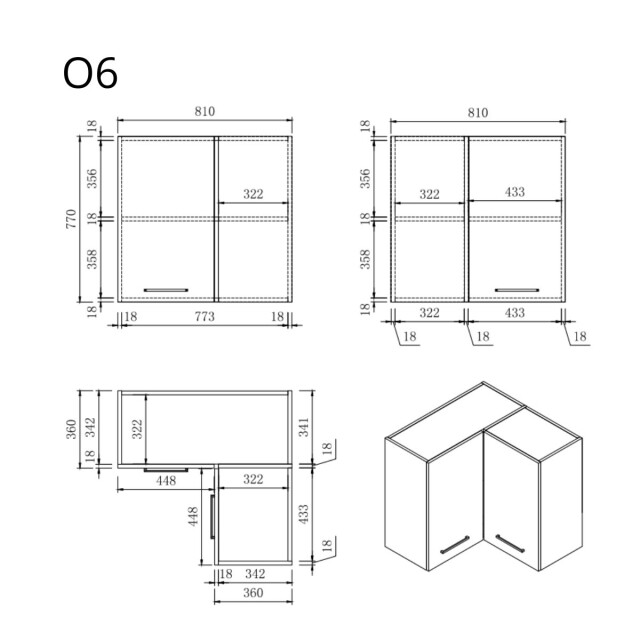 Wasophoogte Keukenkast – module o6 – perle taupe 3380530 large