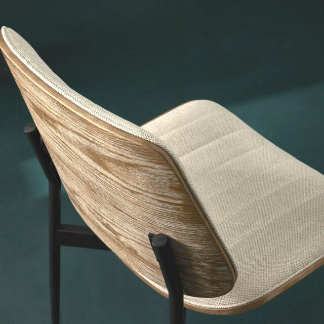 Signature Set van 6 stoelen in gewatteerde stof h82,5 cm giselle 3066917 large