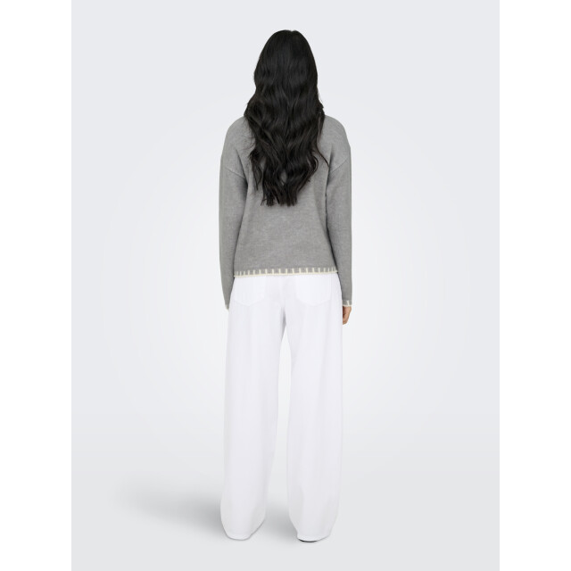 Jacqueline de Yong silja l/s on contrast pullover k 15361187 december sky 06712.210.0031 large