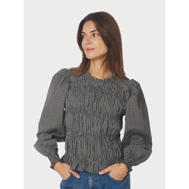 Neo Noir marcia check blouse 166893 132 antracite 06615.980.0009 large