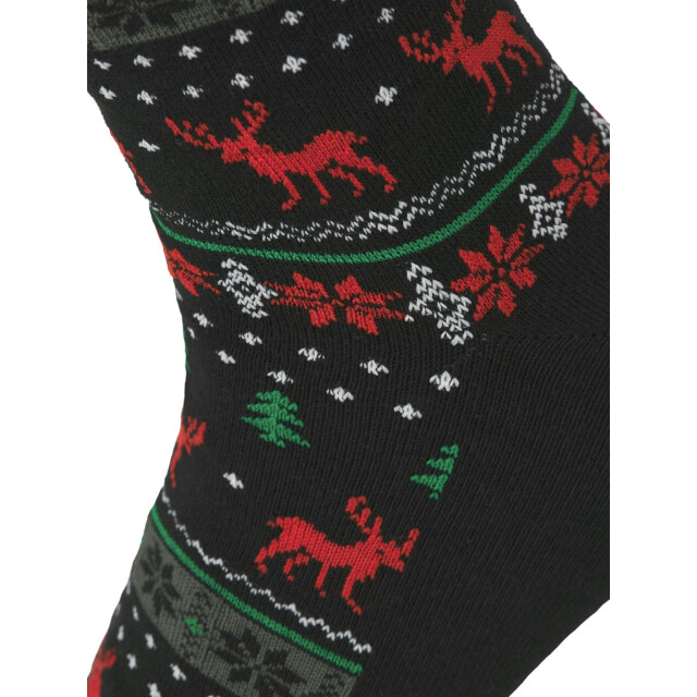 Jack & Jones Heren kerst sokken jacxmas reindeer giftbox 3-pack zwart 12285129 large