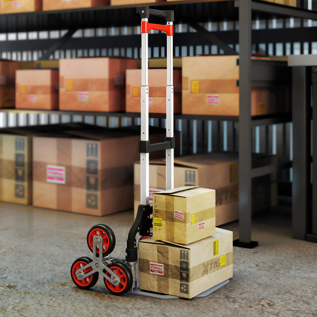 4goodz Steekwagen trapklimmer opvouwbaar trolley max70kg - 3366795 large