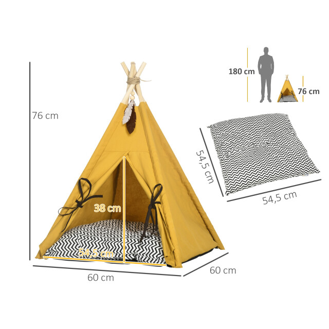 4goodz Tipi-tent voor katten en honden - 3375953 large
