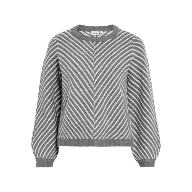 Vila Vikhaia o-neck l/s stripe knit top/ 14111338 large