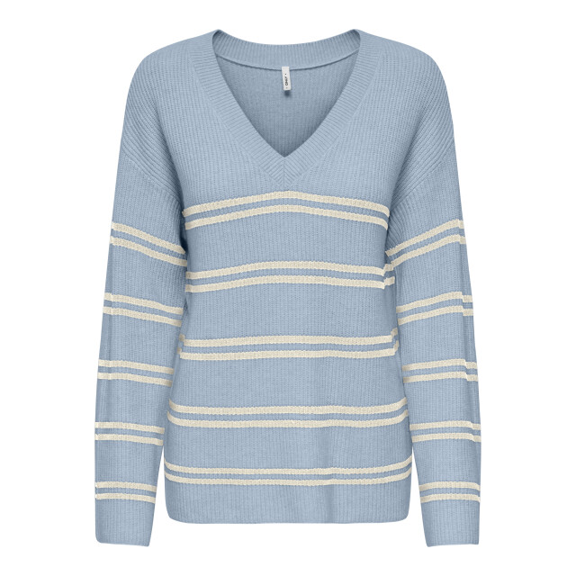 Only Onlibi ls stripe v-neck cc knt 15360753 large