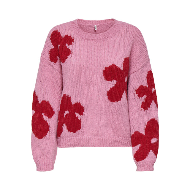 Only Onlbootle life ls flower o-neck knt 15361111 large