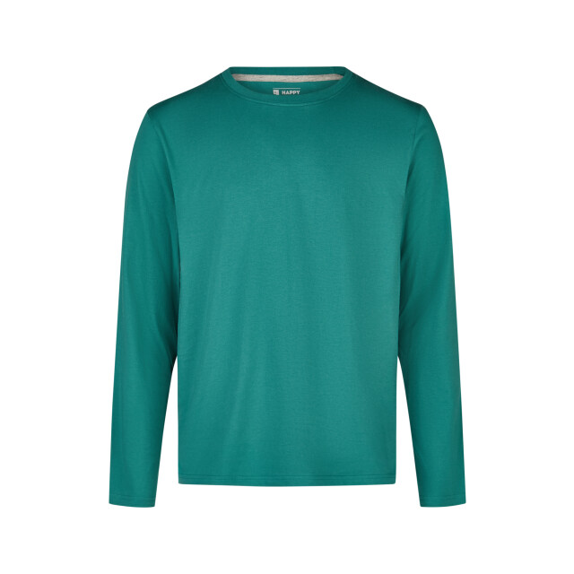 Happy Shorts Heren kerst pyjama set shirt + broek groen/donkerblauw gingerbread print HS-1208-HSM-25-7 large