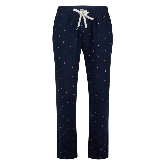 Happy Shorts Heren kerst pyjama set shirt + broek grijs/donkerblauw zuurstok print HS-1208-HSM-25-11 large