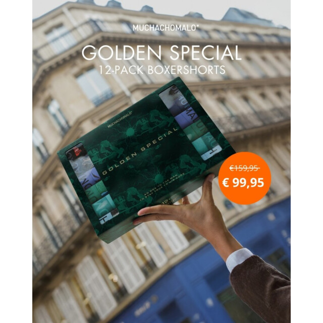 Muchachomalo 12-pack boxer short print/ print/black/blue heren boxers - Print/Black/Blue/Men 12-Pack Boxer Short Print/ large