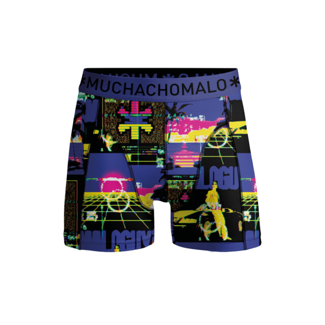Muchachomalo 12-pack boxer short print/ print/black/blue heren boxers - Print/Black/Blue/Men 12-Pack Boxer Short Print/ large