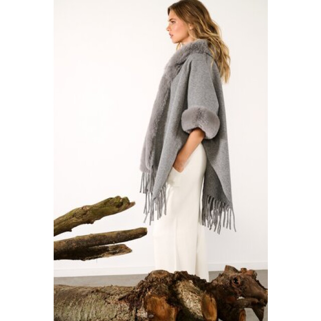 K-Design Poncho b910- B910-grey large