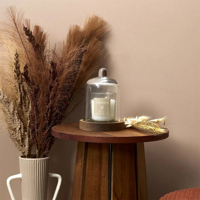 WDMT Luxe geurkaars met glazen stolp – wit 3386395 large