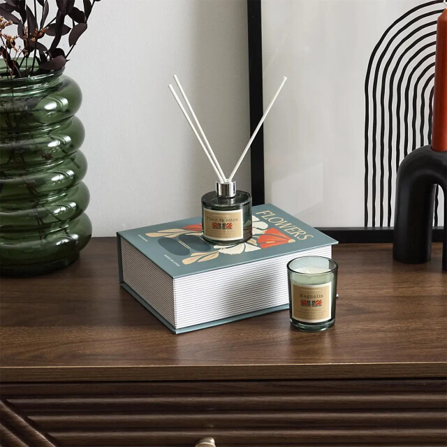 WDMT Geurkaarsen giftbox – luxe cadeauset met geurkaars & geurstokjes – blauw 3386393 large