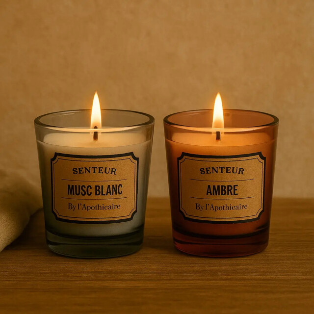 WDMT Luxe geurkaarsen geschenkset – 6 kaarsen in beige cadeaubox 3386391 large