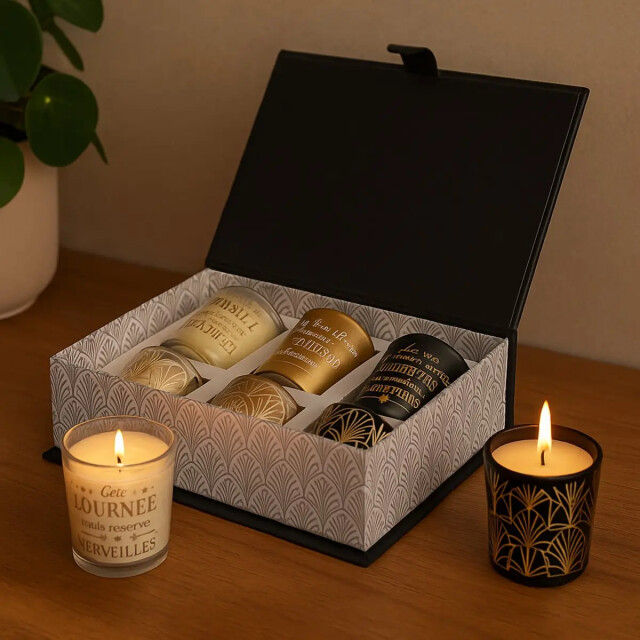 WDMT Luxe geurkaarsen cadeaubox – 6 kaarsen voor ontspanning & sfeer 3386390 large