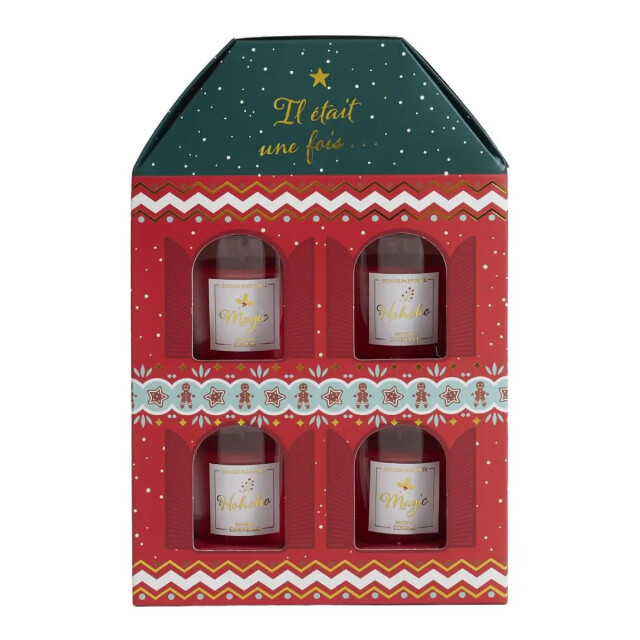 WDMT Kerst geurkaarsen cadeauset – luxe kaarsen geschenkset – rood 3386397 large