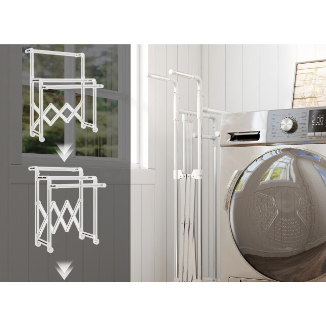 4goodz Metalen kledingrek verrijdbaar garderobestandaard uitschuifbaar 3388061 large