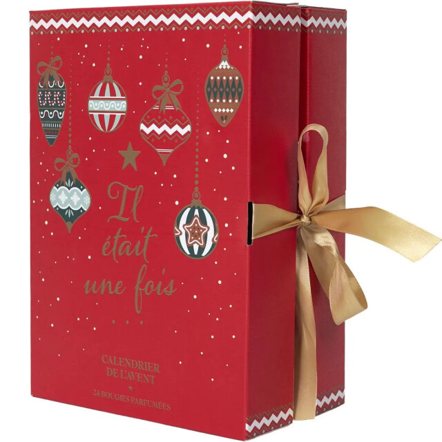 WDMT Adventskalender luxe uitvoering met 24 geurkaarsen rood 3386379 large