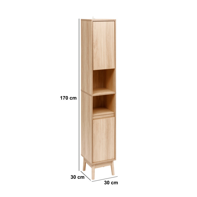 4goodz Badkamerkast abana kolomkast 2 deuren 170 cm - 3388063 large