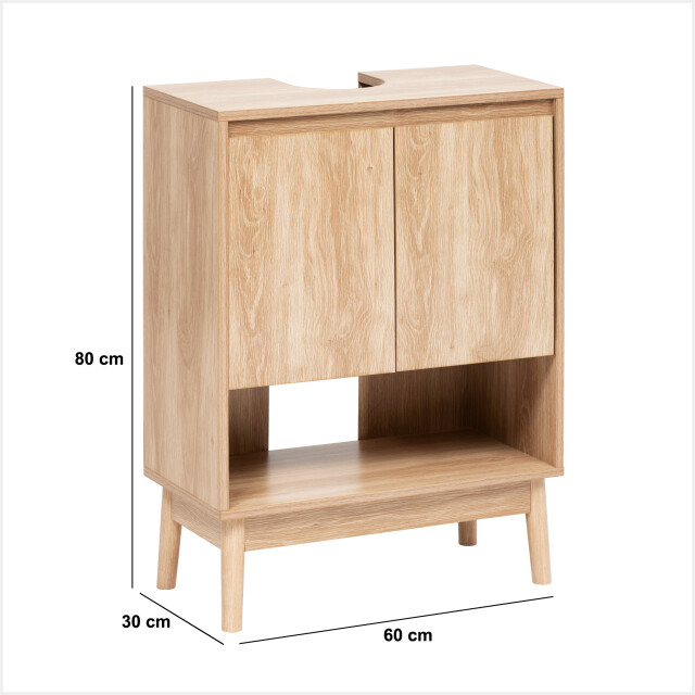 4goodz Badkamerset abana met kolomkast en wastafelonderkast - 3388065 large