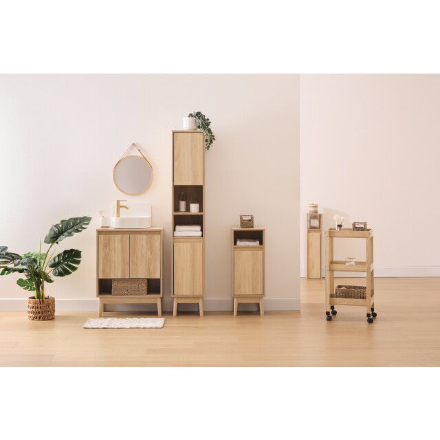 4goodz Badkamerset abana met kolomkast en wastafelonderkast - 3388065 large