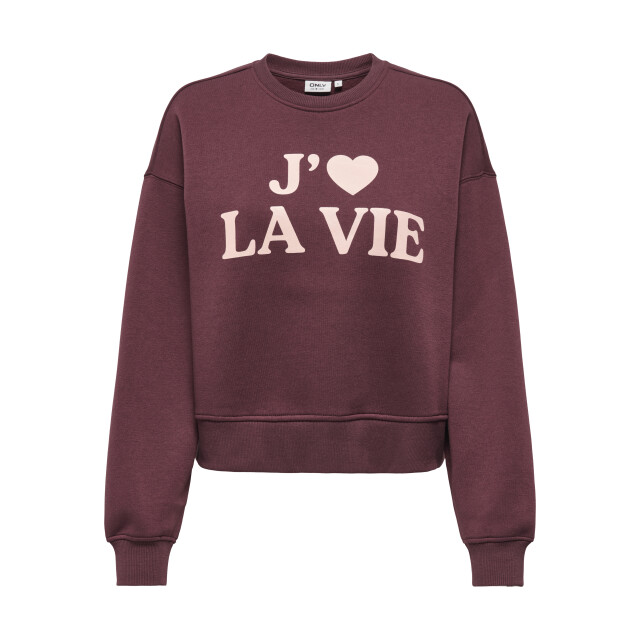 Only Onlbest l/s print crew neck swt 15357681 large