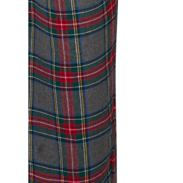 Happy Shorts Heren pyjama broek lang grijs/rood geruit flanel HS-1207-HSM-25-3 large