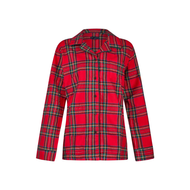 Happy Shorts Dames kerst pyjama set shirt + broek geruit flanel HS-1203-HSW-25-8 large
