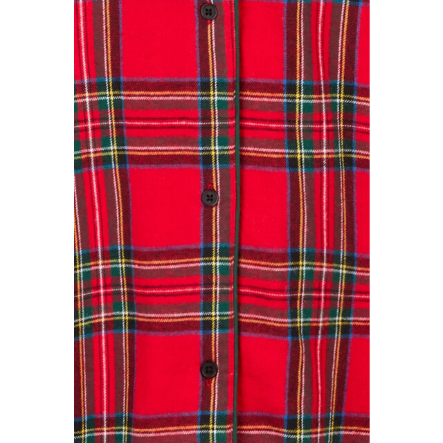 Happy Shorts Dames nachthemd lange mouw flanel geruit HS-1205-HSW-25-13 large