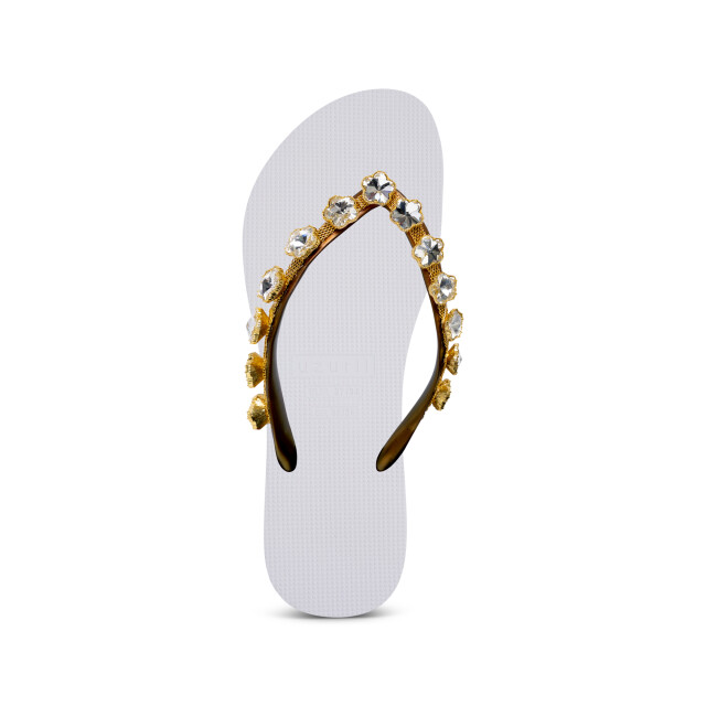 Uzurii Chrystal flower dames slippers, , maat: 18.622.35 large