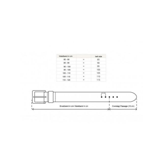 Mayura Boots Broekriem 810/35- natural rojo 12996732 Rood|90 large