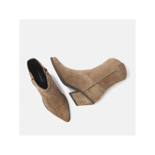 Lazamani Ladiesbootiescowboy 19591202 Taupe|41 large