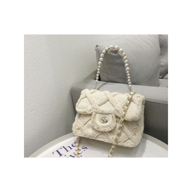 The Dezzy Factory Pearly tas | met twee ceinturen 18890185 Beige|One size large